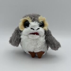 Disney Star Wars Galaxy's Edge Talking Toddler Porg Shoulder Plush With Magnet